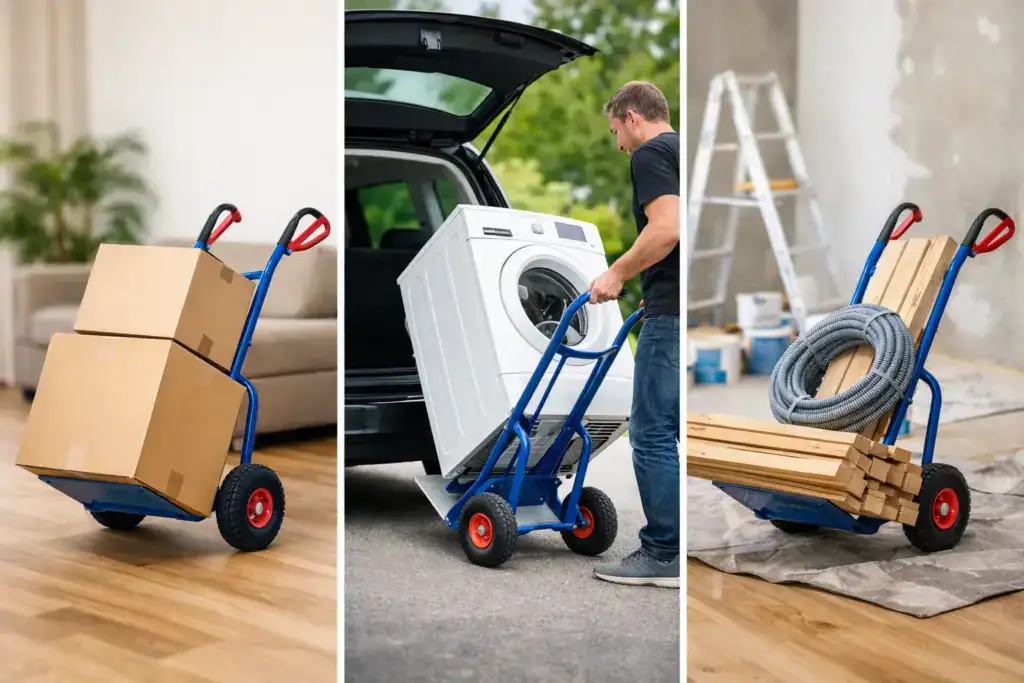 Nokkakärryt arkeen, muuttoon ja remonttiin