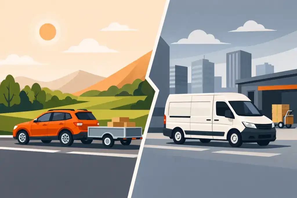 Peräkärry vai pakettiauto - kumpi kannattaa?